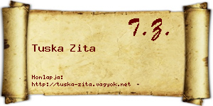Tuska Zita névjegykártya