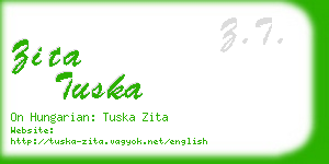 zita tuska business card